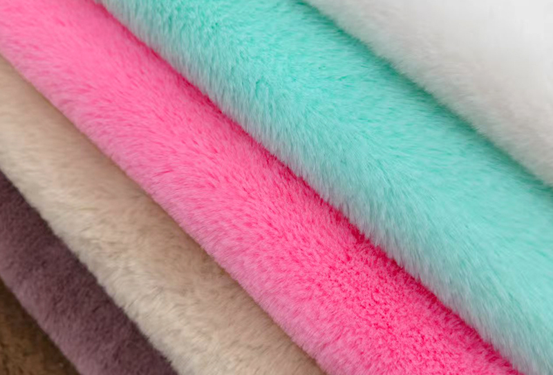 480mg*160cm plush na tela ng balahibo ng kuneho
