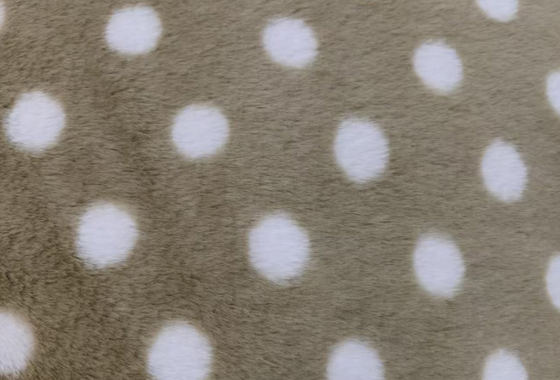 500mg 160cm na naka-print na polka dot na tela ng balahibo ng kuneho