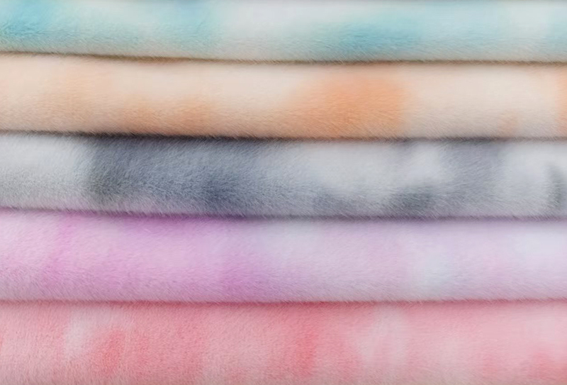 550mg 160cm European mink tie-dyed plush fabric na angkop para sa mga unan