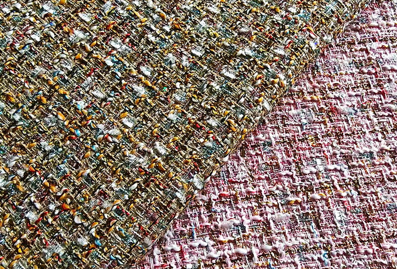 450mg 148cm Tweed fabric/chanel-inspired fabric na angkop para sa mga handbag/sapatos 1722