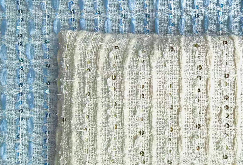 425mg 148cm Wrinkle-resistant at wear-resistant tweed fabric hinabing tela/chanel-inspired fabric 897331