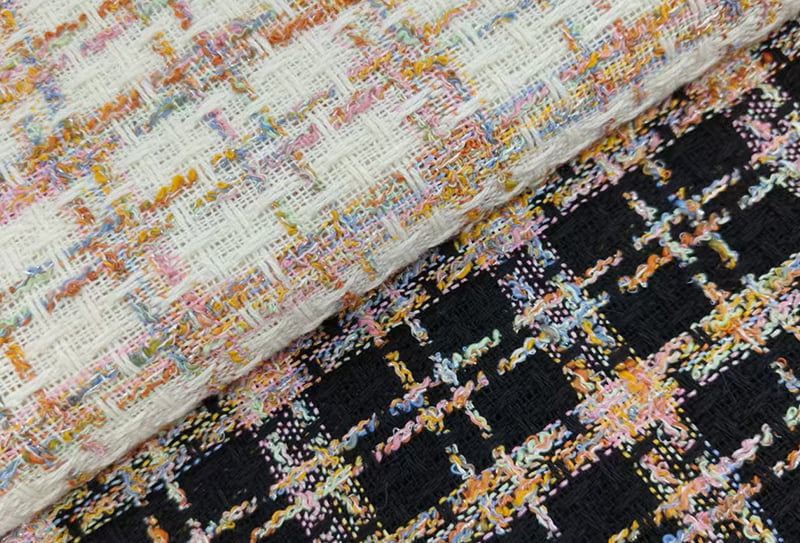 500mg 148cm Tweed fabric/chanel-inspired fabric ls2517 na angkop para sa mga handbag/sapatos