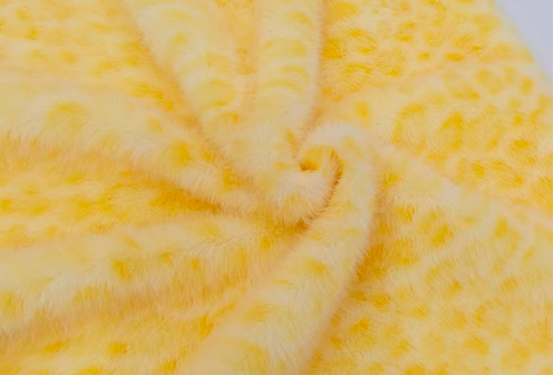 160mm lapad European mink print leopard print faux mink fabric 160mm lapad European mink print leopard print faux mink fabric