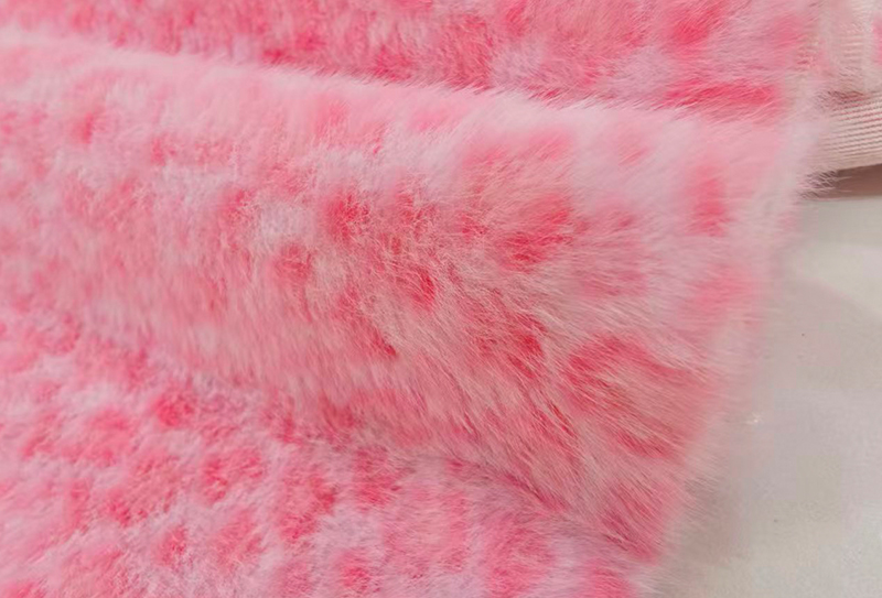 160mm lapad European mink print leopard print faux mink fabric 160mm lapad European mink print leopard print faux mink fabric
