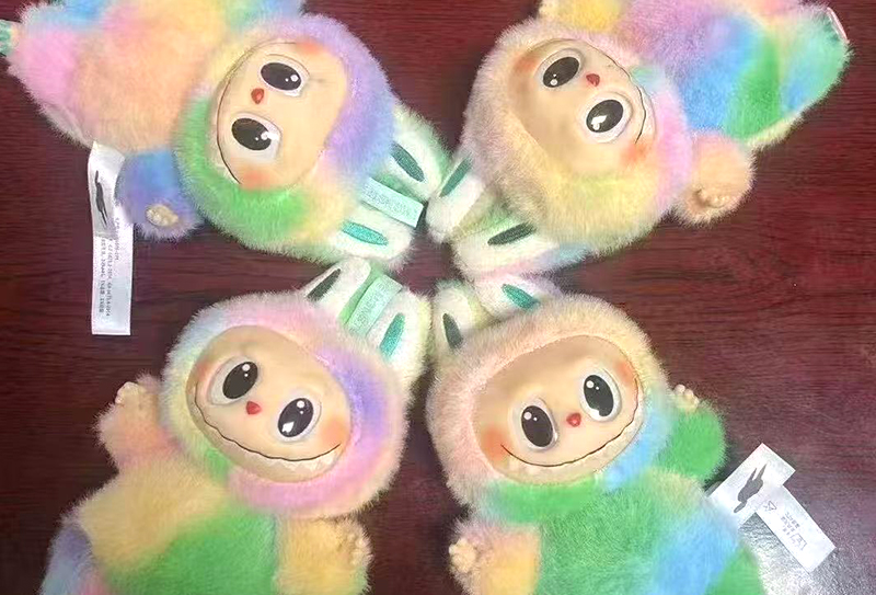 500GSM European mink print na kulay rainbow na faux mink na tela 500GSM European mink print na kulay rainbow na faux mink na tela